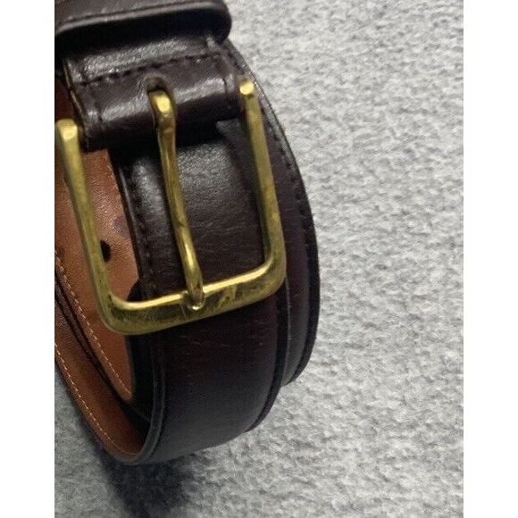 Coach Other - Coach‎ 38/95 Mens Belt Mocha Brown Glove Burnished Cowhide Leather Brass Supple